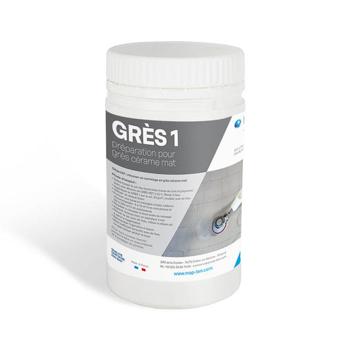GRÈS 1 pour la rénovation du Grès Cérame Mat - 1 litre